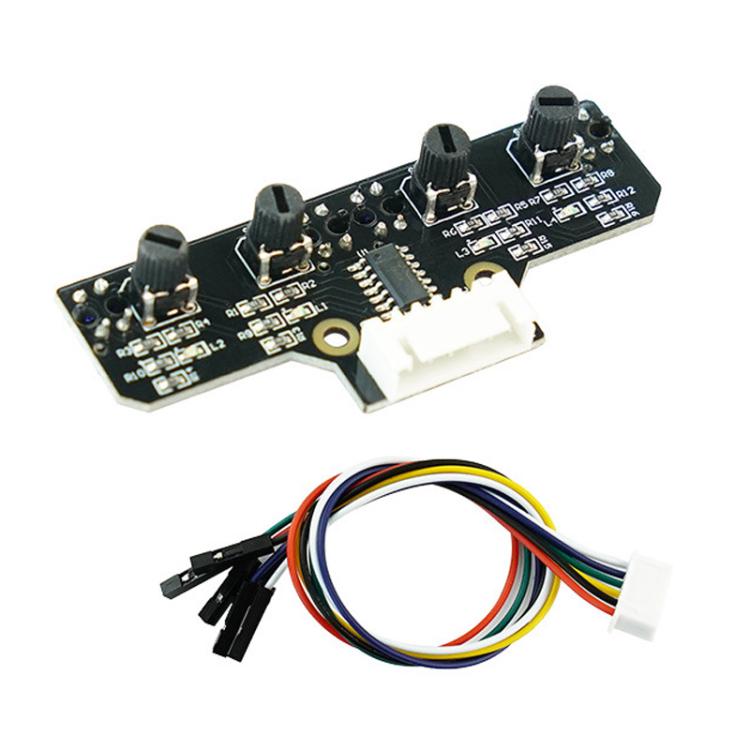 Modulo sensore tracciamento infrarossi 4 canali Yahboom