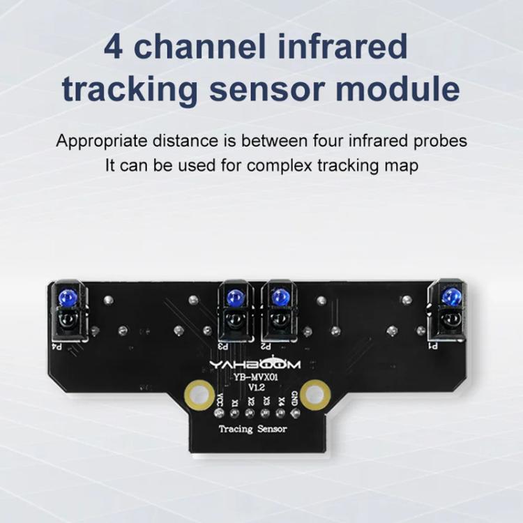 Modulo sensore tracciamento infrarossi 4 canali Yahboom