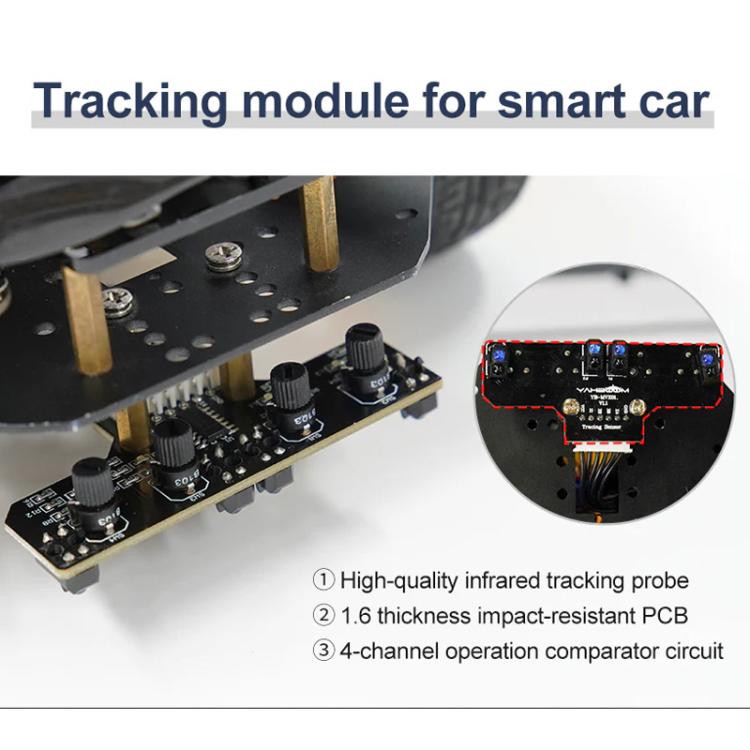 Modulo sensore tracciamento infrarossi 4 canali Yahboom