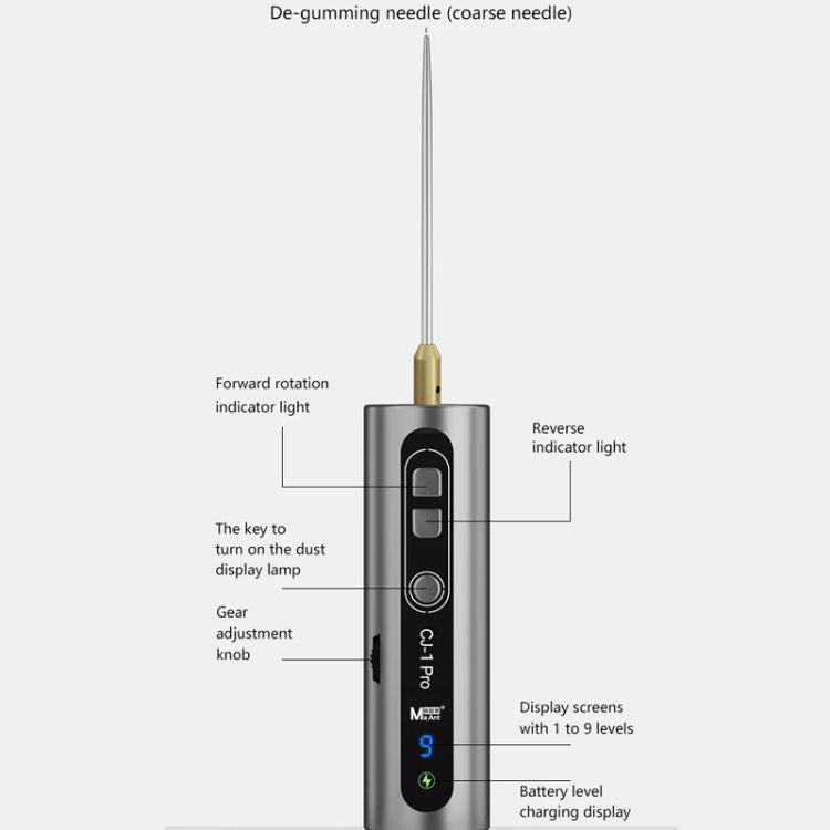 Electric Glue Remover Cutting Grinding Machine Phone Repair Screen Glue Removal Stick, CJ-1Pro