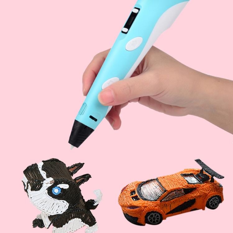 Hand-held 3D Printing Pen Kit with 20 Colors PLA Filament, Drawing Pad, Base, Scissors, Finger Guards, Art Book & Accessories, US Plug, UK Plug, EU Plug