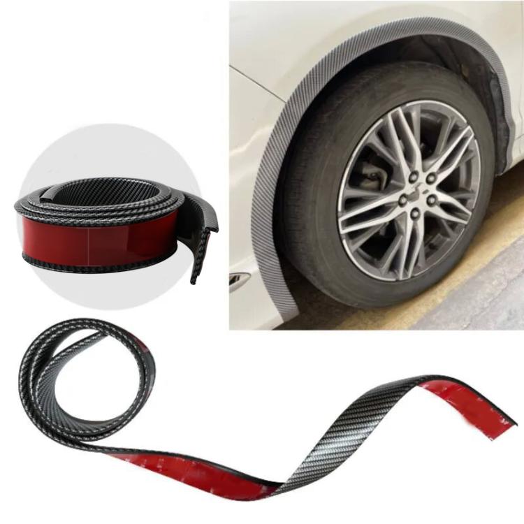 Striscia protettiva autoadesiva antigraffio per passaruota auto, per bordi portiere, lunghezza 1,5 m, 4.5cm Wide Black, 4.5cm Wide Carbon Fiber, 3.5cm Wide Black, 3.5cm Wide Carbon Fiber