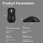 Tri-Mode Wireless Gaming Mouse 24000 DPI, 6 RGB Lighting Modes, Rechargeable, Macro Programmable, Black, White, Pink, Wireless Charging Black, Wireless Charging White, Wireless Charging Pink