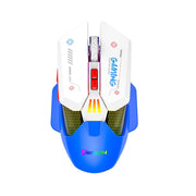 MKESPN Wired + 2.4G Dual Mode Gaming Mouse 10000 DPI Type-C Fast Charging RGB Light, Programmable Macros Mouse