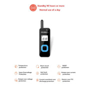 HELIDA T-M1 Mini Ricetrasmettitore portatile ricaricabile a 22 canali, compatto, EU Plug White, EU Plug Black, US Plug White, US Plug Black