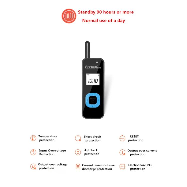 HELIDA T-M1 Mini Portable Rechargeable Two-Way Radio 22 Channels Compact Walkie Talkie, EU Plug White, EU Plug Black, US Plug White, US Plug Black