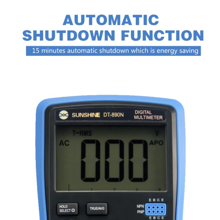Multimetro digitale ad alta precisione, strumento di riparazione portatile con protezione contro le ustioni., DT-890N