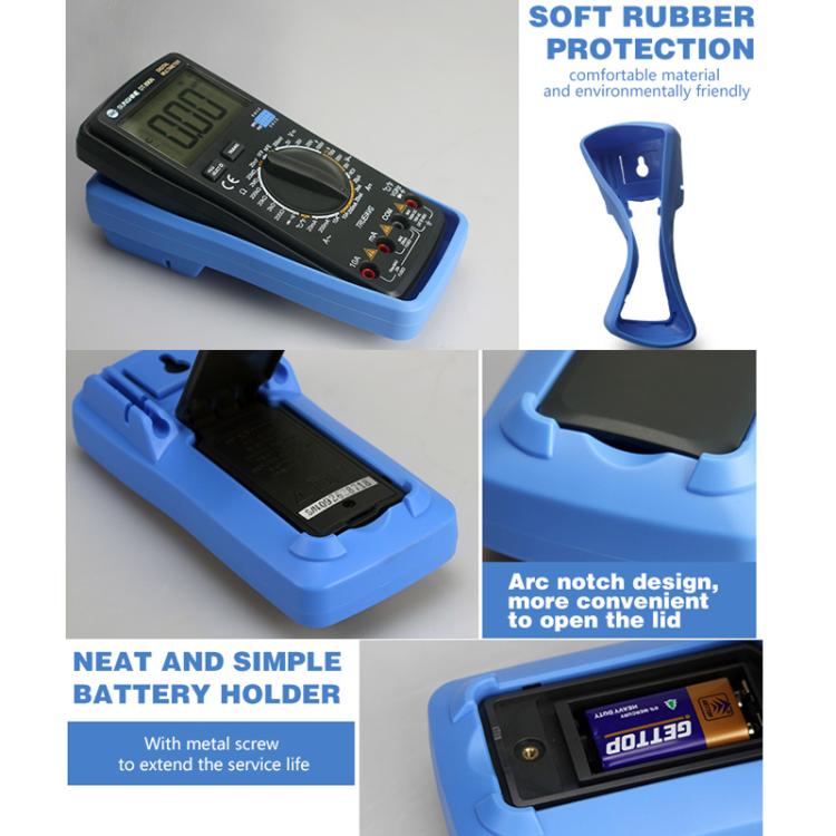 Multimetro digitale ad alta precisione, strumento di riparazione portatile con protezione contro le ustioni., DT-890N