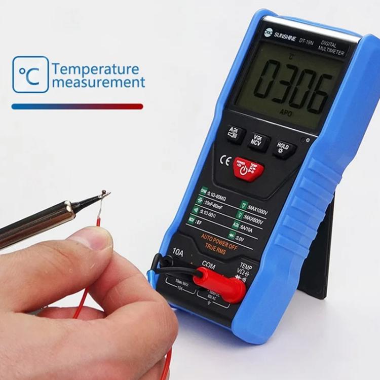 Mini multimetro digitale intelligente con display LCD, strumento di riparazione e tester, DT-19N