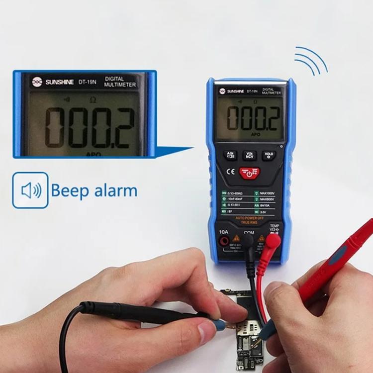 Mini multimetro digitale intelligente con display LCD, strumento di riparazione e tester, DT-19N