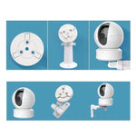Confezione da 5 pezzi di staffe di montaggio rotonde da 54 mm per telecamere di sicurezza EZVIZ., White