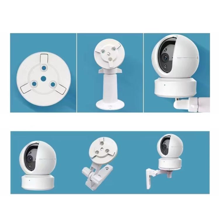 Confezione da 5 pezzi di staffe di montaggio rotonde da 54 mm per telecamere di sicurezza EZVIZ., White