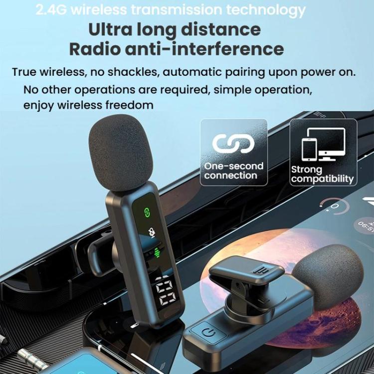 Microfono wireless mini per smartphone con riduzione rumore