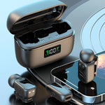 Microfono wireless doppio con clip e ricarica Type-C