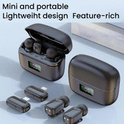 Microfono wireless doppio con clip e ricarica Type-C