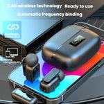 Microfono wireless doppio con clip e ricarica Type-C