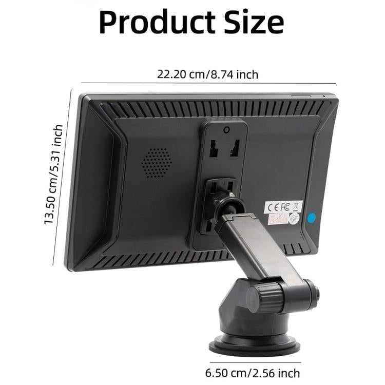 Autoradio universale con schermo, lettore MP5 HD e monitor per la retromarcia con telecamera posteriore., With Rear View Camera