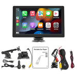 Autoradio universale con schermo, lettore MP5 HD e monitor per la retromarcia con telecamera posteriore., With Rear View Camera