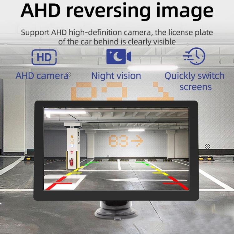 Autoradio universale con schermo, lettore MP5 HD e monitor per la retromarcia con telecamera posteriore., With Rear View Camera
