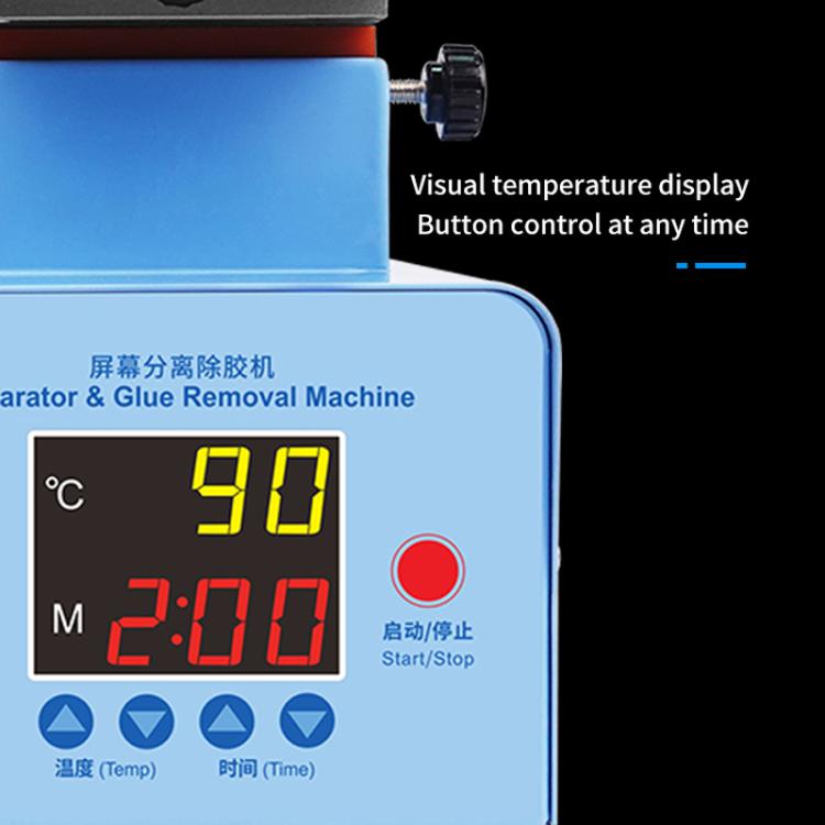 Tavolo riscaldante per la rimozione dello schermo di cellulari con rotazione a 360 gradi e schermo curvo, spina europea., S-918F