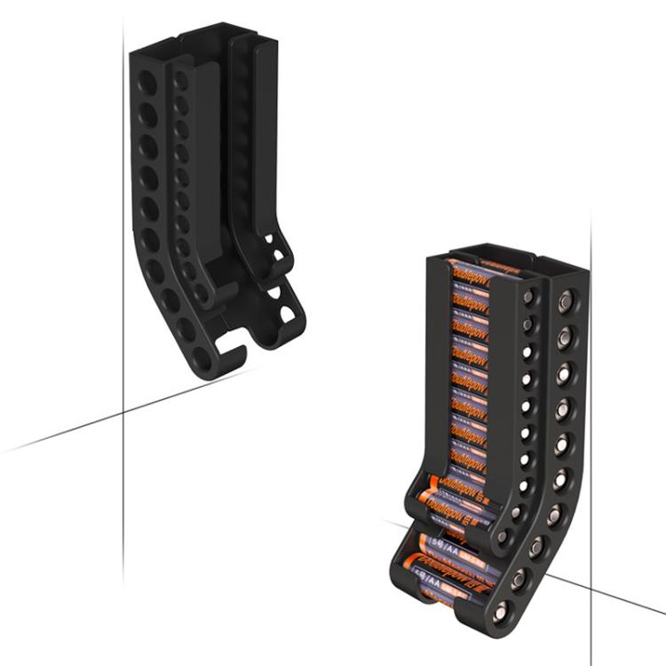Organizzatore batterie da parete per 10 AA e 10 AAA