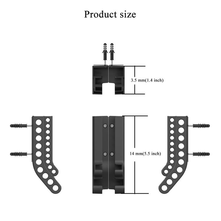 Organizzatore batterie da parete per 10 AA e 10 AAA