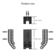 Organizzatore di batterie da parete, può contenere 10 batterie AA e 10 batterie AAA. Supporto salvaspazio per batterie.
