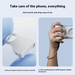 TELESIN P1-MP-10 Impugnatura magnetica per fotocamera con telecomando Bluetooth e controllo remoto per smartphone., P1-MP-10 White, P1-MP-10 Black