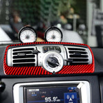 Adesivo fibra carbonio bocchetta aria Mercedes Smart Fortwo 2011-