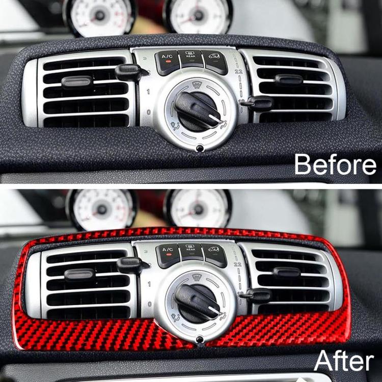 Adesivo fibra carbonio bocchetta aria Mercedes Smart Fortwo 2011-