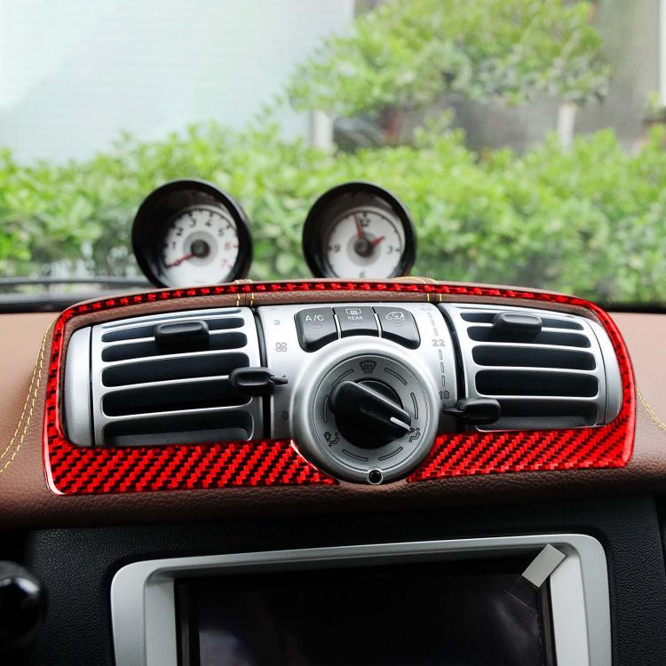 Adesivo fibra carbonio bocchetta aria Mercedes Smart Fortwo 2011-