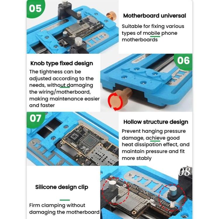 Dispositivo di riparazione per schede madri, matrice di punti, CPU, disco rigido, tipo di circuito integrato, rimozione adesivo, dispositivo a doppia pista, SS-601F