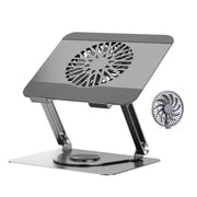 360 Rotating Laptop Stand Foldable Metal Desk Holder For 17.3 Inch Laptops Tablets, Standard Gray, Standard Silver, With Magnetic Cooling Fan Gray, With Magnetic Cooling Fan Silver, With RGB Cooling Fan Gray, With RGB Cooling Fan Silver