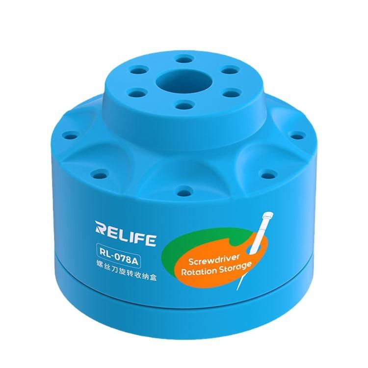 Scatola porta cacciaviti girevole, scatola porta punte per cacciavite per riparazione cellulari, RL-078A