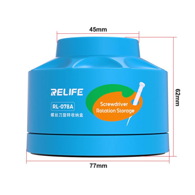 Scatola porta cacciaviti girevole, scatola porta punte per cacciavite per riparazione cellulari, RL-078A