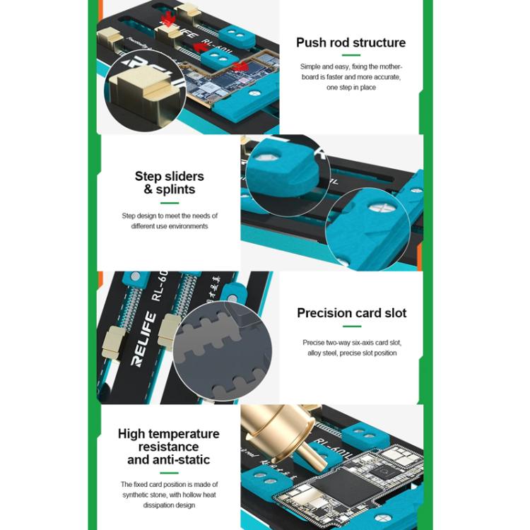 Riparazione di telefoni cellulari Scheda madre Porta schede multiuso Chip Slot per schede fisso a doppio asse, RL-601L