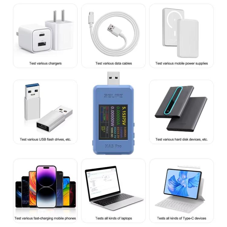 Rilevatore intelligente USB / Type-C Identificazione del protocollo di ricarica rapida Rilevamento, XA3 Pro