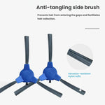 Ricambio per robot aspirapolvere Proscenic 850T, 2pairs Side Brush, 2pcs Filter, Main Brush, Mop Pad