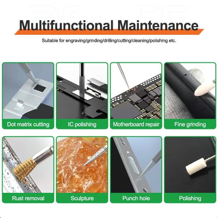 Penna abrasiva ricaricabile intelligente, testina abrasiva portatile, rimozione ruggine, lucidatura, riparazione scheda madre, smerigliatrice elettrica, RL-068C