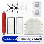 Ricambio per robot aspirapolvere Roborock T8 Plus / Q7 Max, Main Brush, 4pcs Side Brush, 2pcs Filter, 2pcs Mop Pad