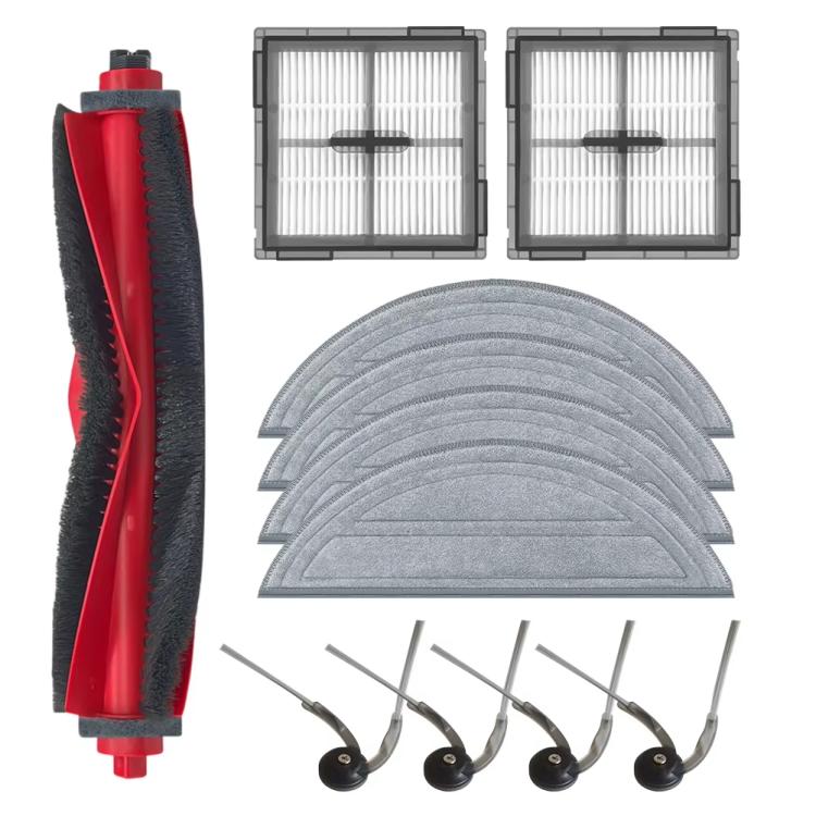 Ricambio per l'aspirapolvere robot Roborock Q10 S5, Main Brush, 2pcs Filter, 4pcs Side Brush, 2pcs Mop Pad, 2pcs Dust Bag