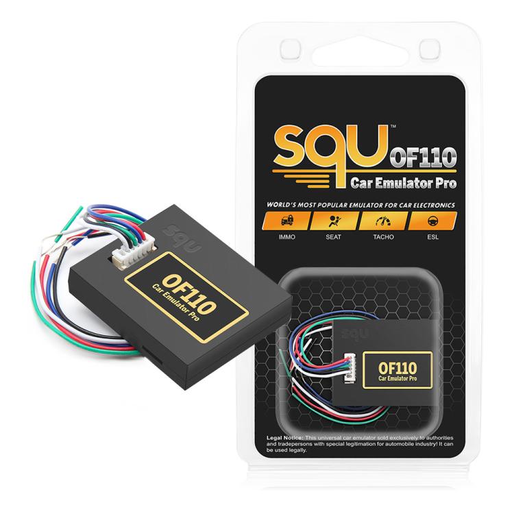 SQU OF110 Emulatore universale per auto Pro Programmatore IMMO, ESL, Airbag e Tachimetro Strumento di codifica e diagnostica ECU per autoveicoli, OF110