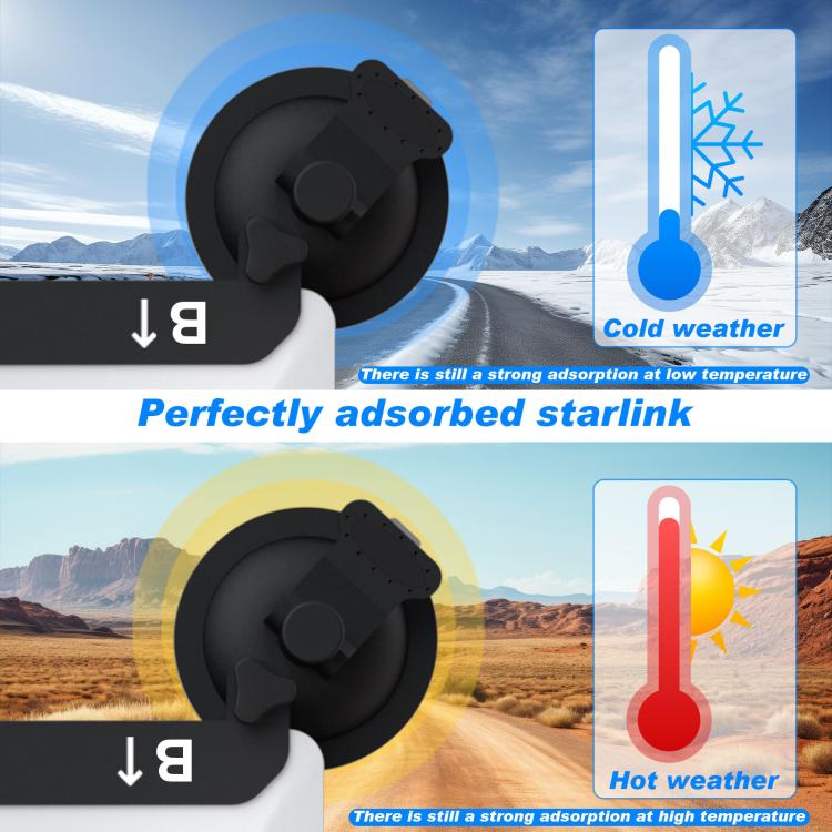 Supporto a ventosa in metallo per mini auto Starlink, S2032, S2032B