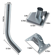 For Starlink Gen 3 / V4 Bracket Base Set, Curved Pole, Straight Pole