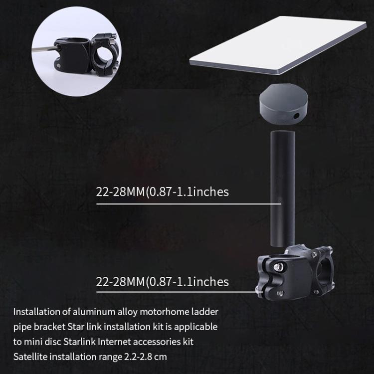 Set di portapacchi da tetto in lega di alluminio Starlink Mini S2029 per il 2024, S2029