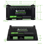 Modulo relè RS485 a 8 canali Waveshare Modbus RTU con ingresso digitale, circuiti di protezione a isolamento multiplo e alimentazione 7~36V.