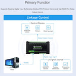 Modulo relè RS485 a 8 canali Waveshare Modbus RTU con ingresso digitale, circuiti di protezione a isolamento multiplo e alimentazione 7~36V.