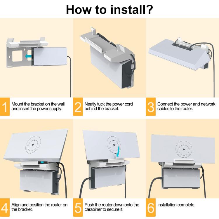 Staffa in ABS 2 in 1 per alimentatore router Starlink Gen 3., S6880