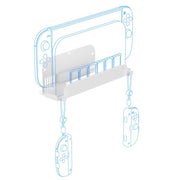 Supporto da parete per Nintendo Switch 2/Switch/Switch OLED e Joy-Con con vano per schede di gioco