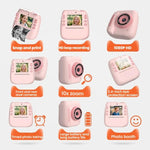 Fotocamera digitale istantanea per bambini con doppia fotocamera